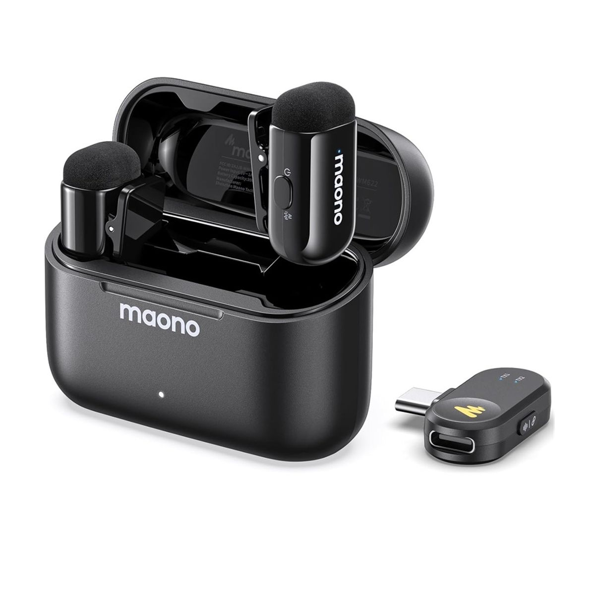MAONO - Micrófono inalámbrico Lavalier Maono Wave T1 Mini WM622