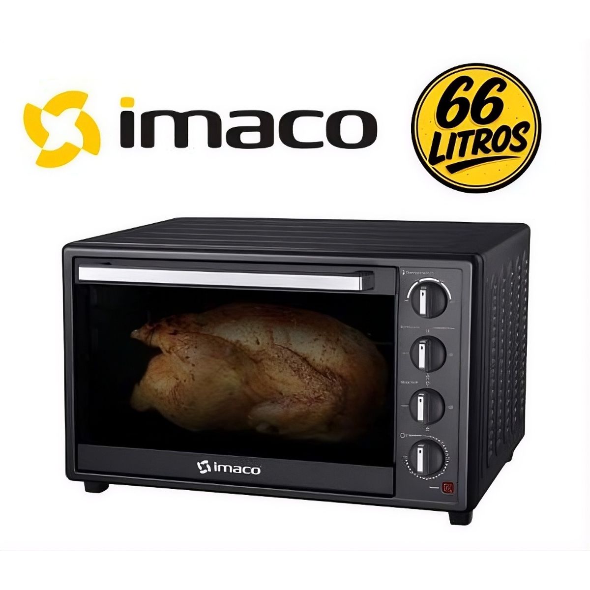 IMACO - Horno eléctrico 66 litros C/rosticero HEB60R Imaco