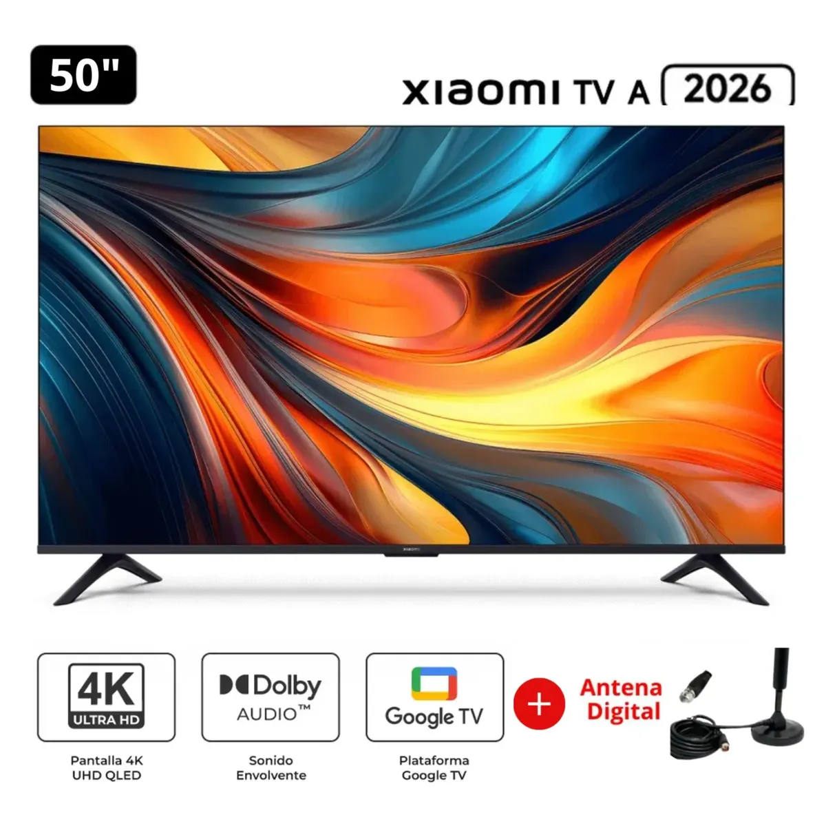 XIAOMI - Televisor Xiaomi 50 UHD 4K 2026 + Antena Digital