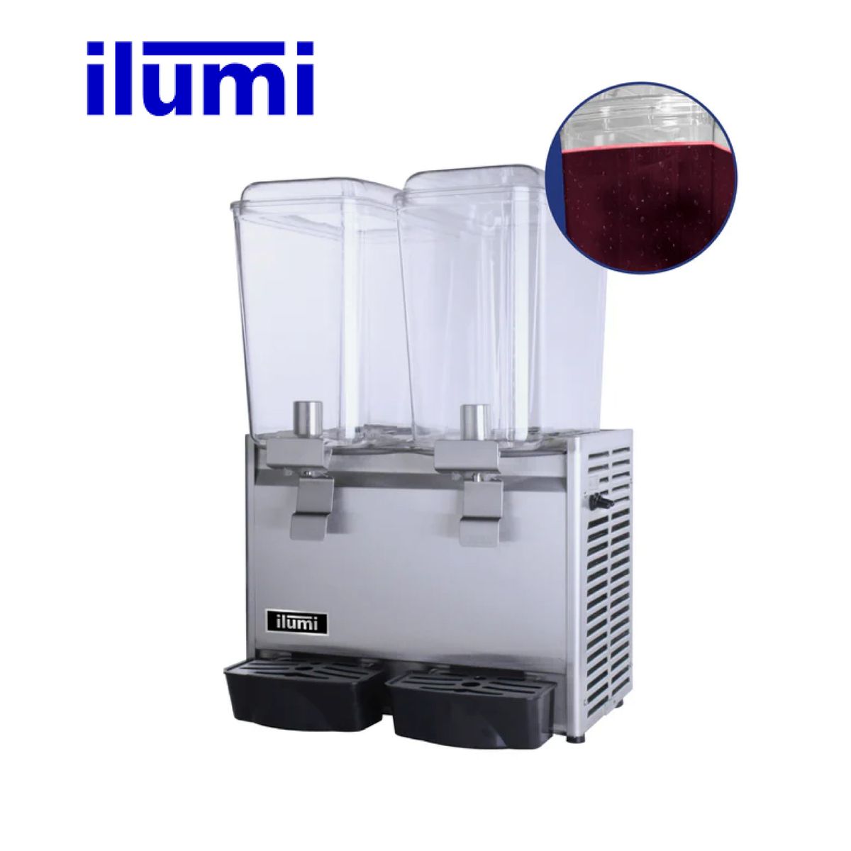 ILUMI - Dispensador de jugos de 36 litros con 2 tolvas - DJ-182