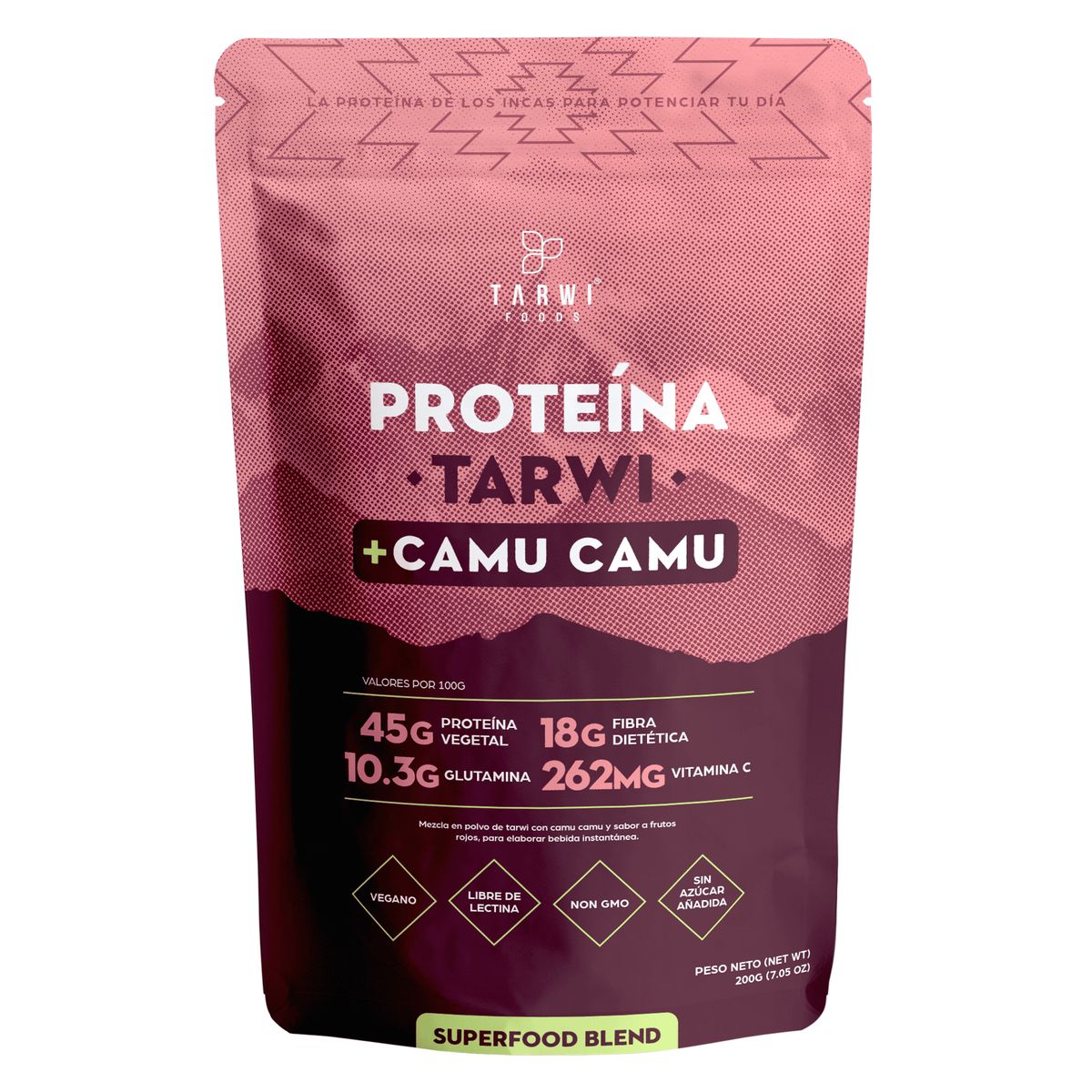 TARWI FOODS - Blend Proteico Tarwi - Camu  Camu 200g