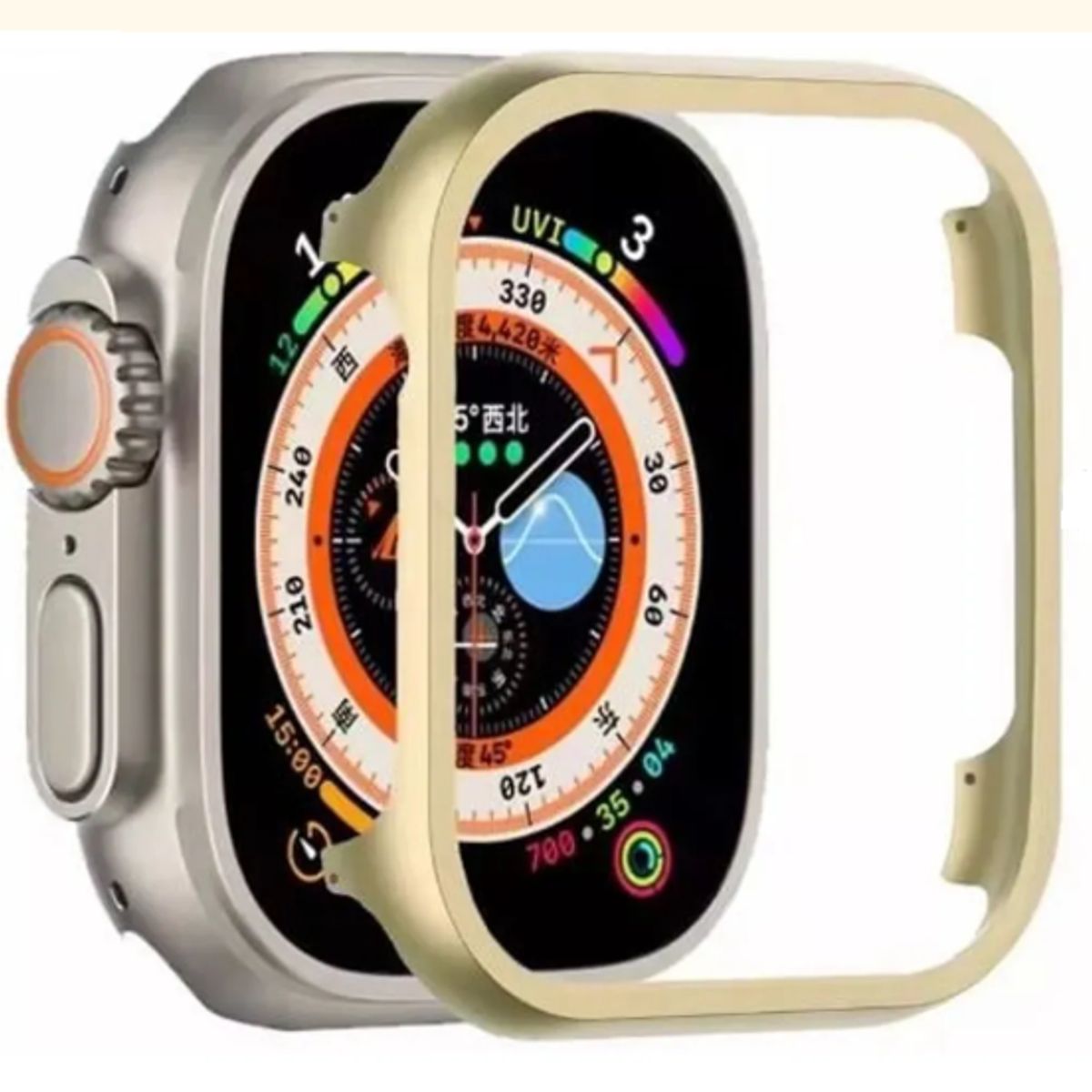 GENERICO - Bumper Clásico Serie 10 para Apple Watch 46mm - DORADO