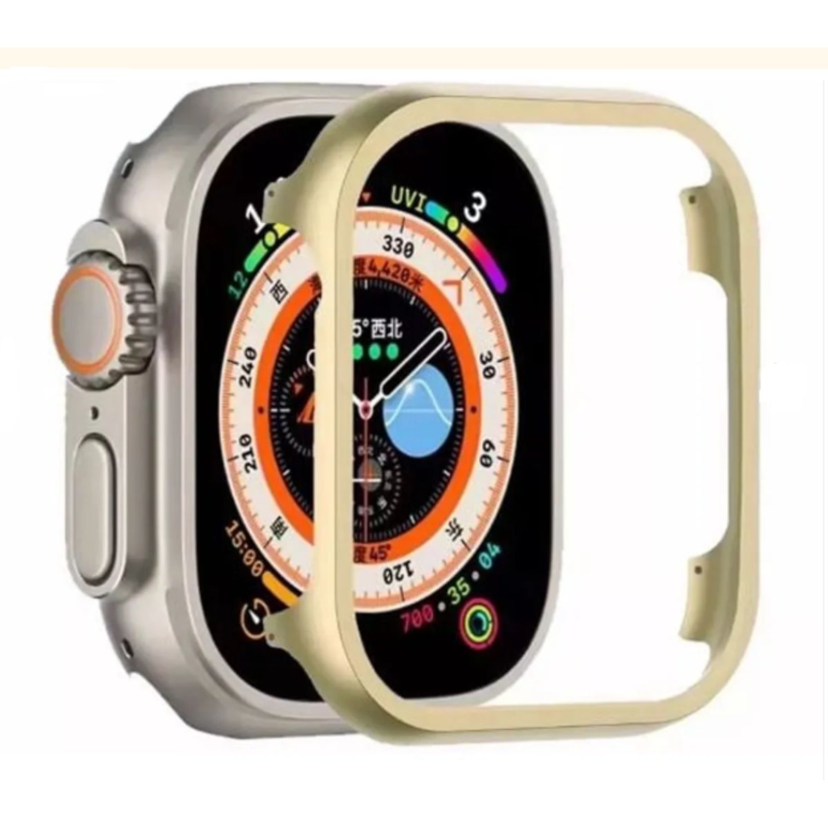 GENERICO - Bumper Clásico Serie 10 para Apple Watch 46mm - DORADO