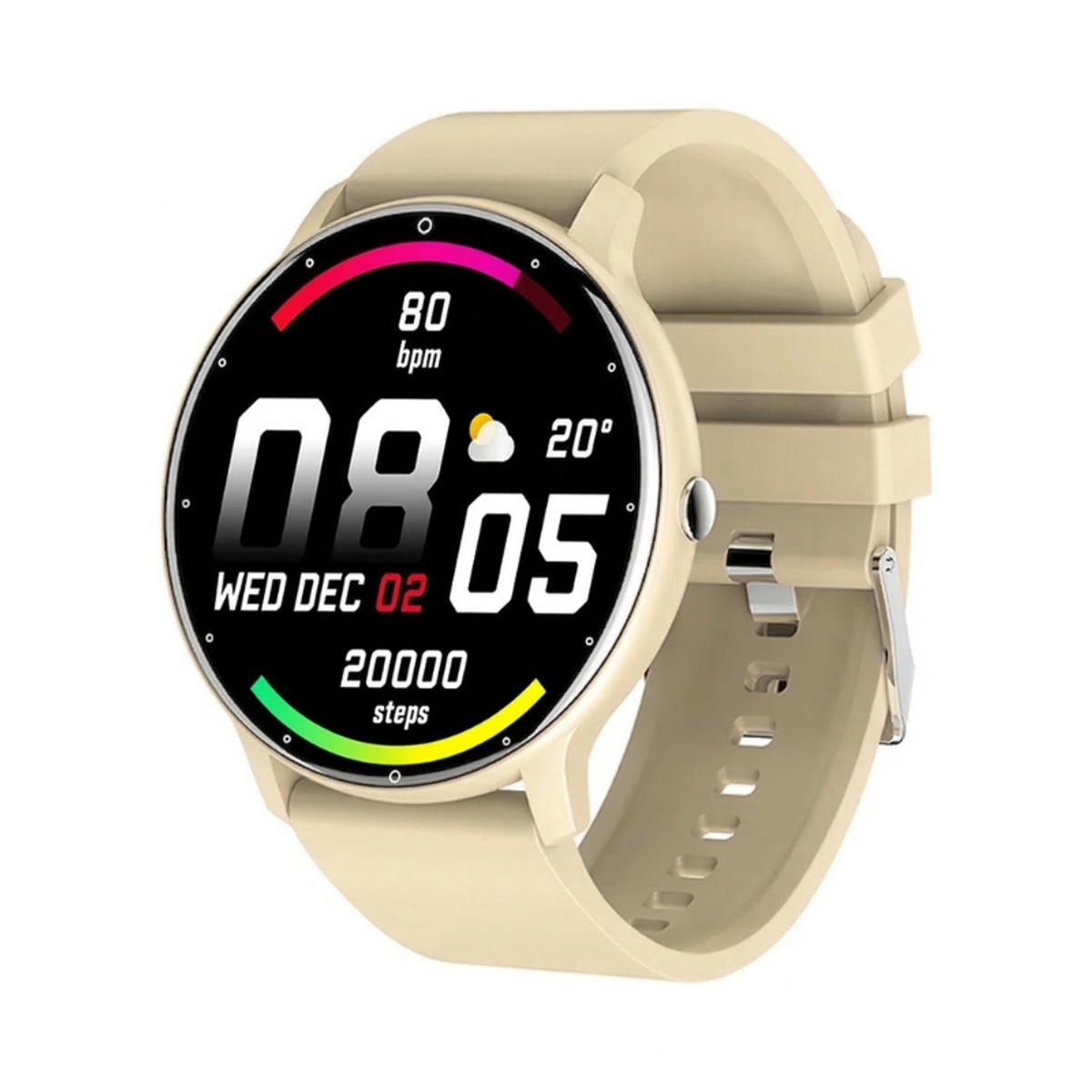 Reloj Inteligente Smartwatch ZL02 Redondo Recibe Llamadas Bluetooth Pulsera Fitness Hombre Mujer, marca AMBOS - Foto Principal