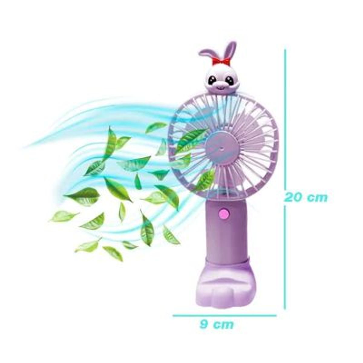 GENERICO - Mini ventilador de mano USB Soporte base para celular