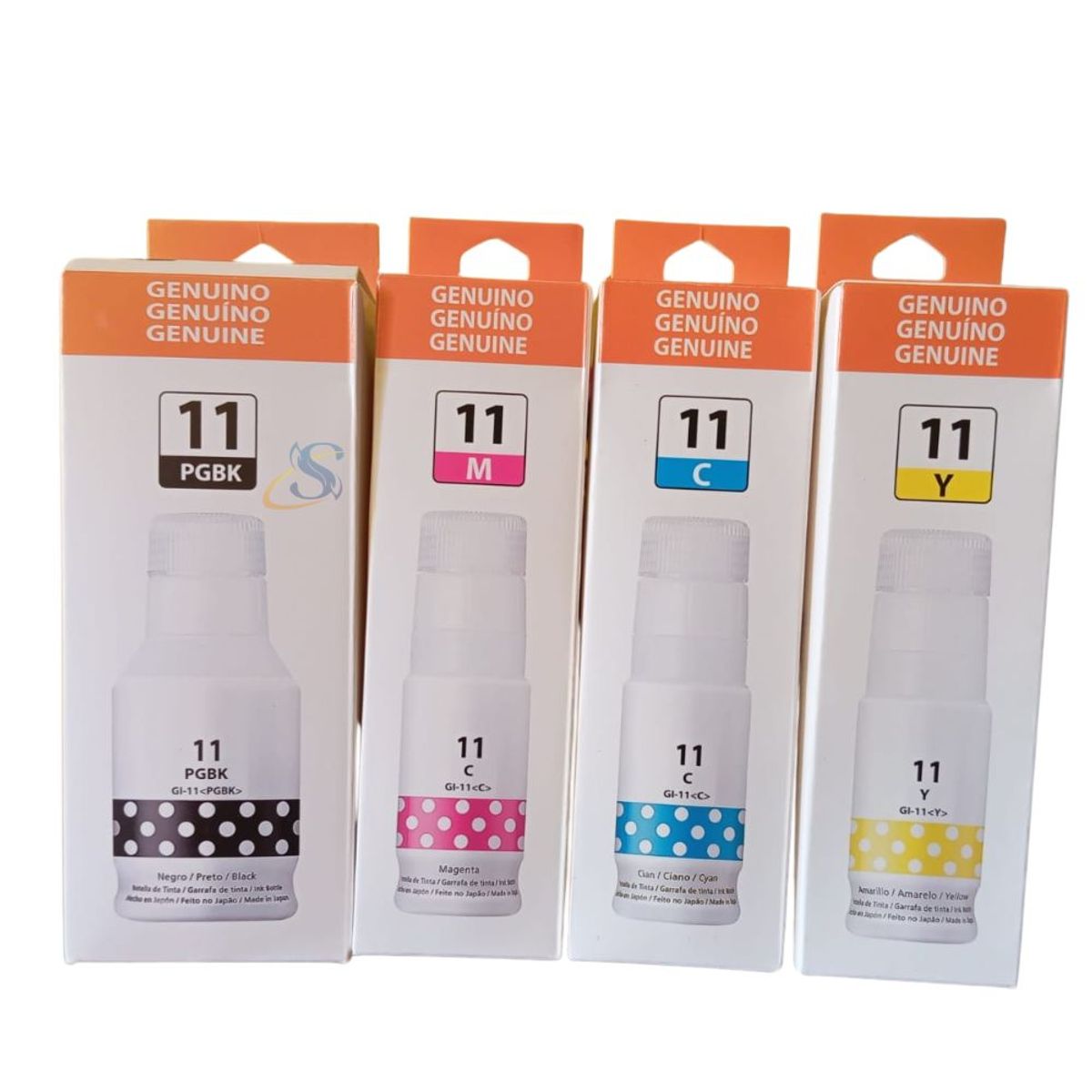 GENERICO - KIT TINTA CANON GI-11 COMPATIBLE NEGRO Y COLORES