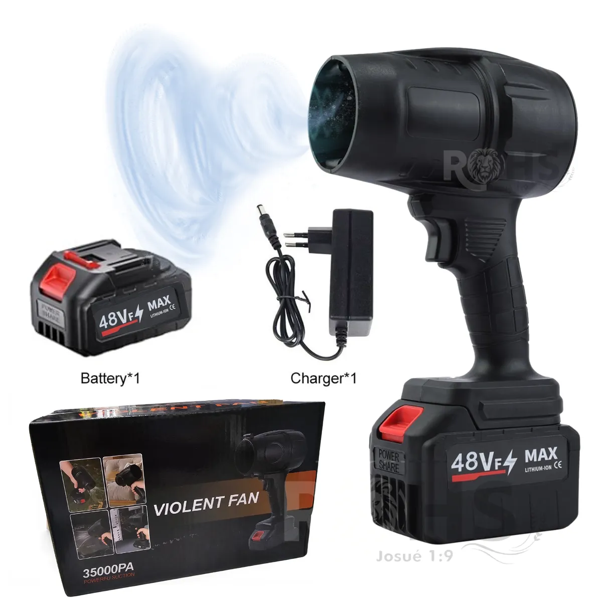 ROHS - Soplador Multifuncional  de Alta Potencia INALAMBRICO