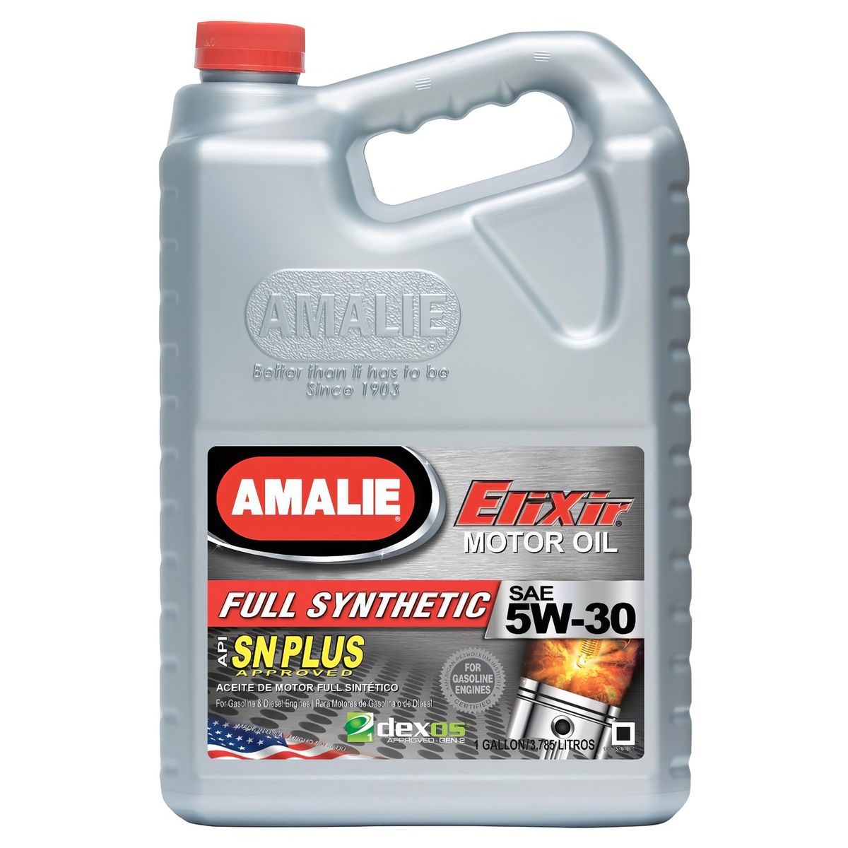 GENERICO - Aceite de Motor Full Elixir Sintetico Amalie 5-30W 4LT