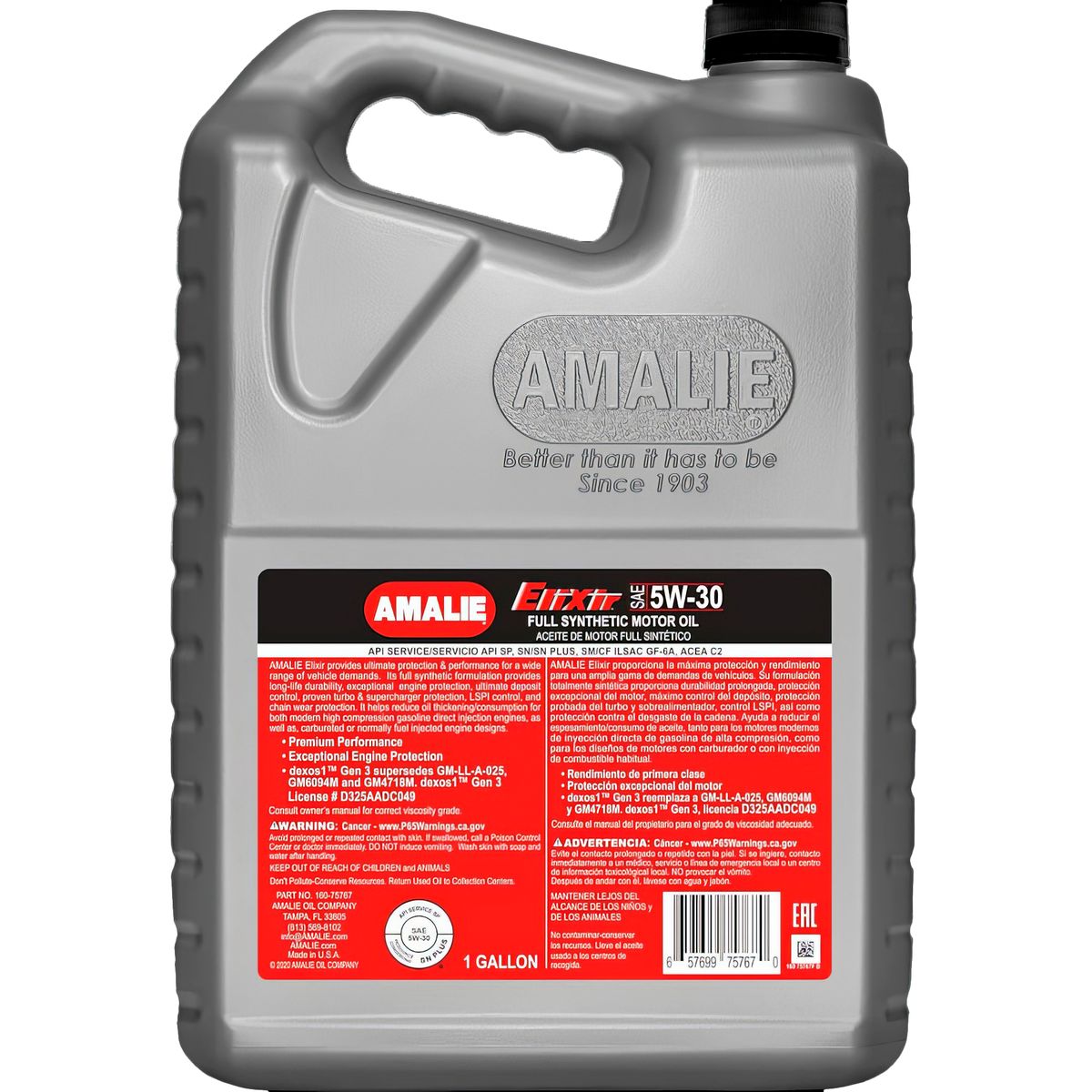 GENERICO - Aceite de Motor Full Elixir Sintetico Amalie 5-30W 4LT