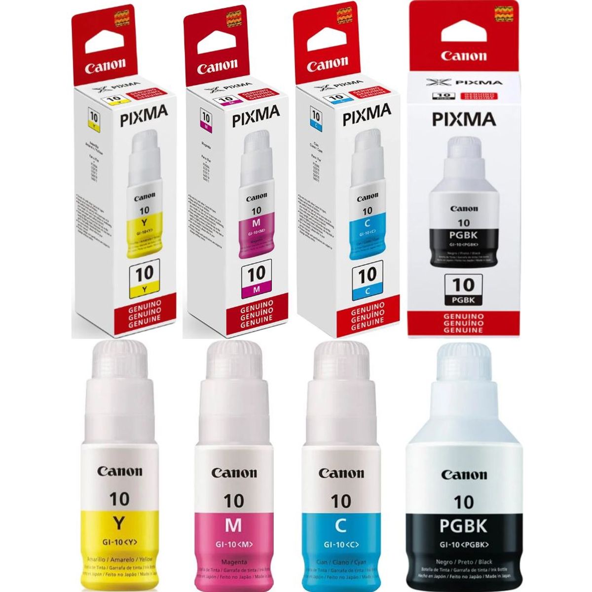 CANON - TINTA CANON GI-11 KIT COMPLETO NEGRO Y COLORES