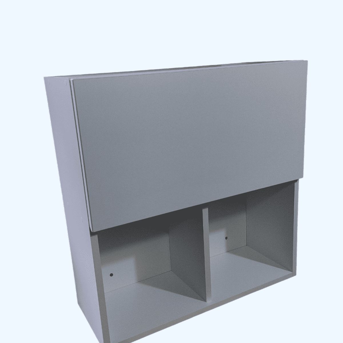 GENERICO - Librero flotante de melamina Blanco