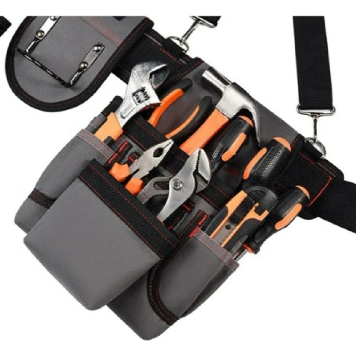 U BUY - Cinturón De Herramientas Con Tirante Y Bolsa Portaherramieta