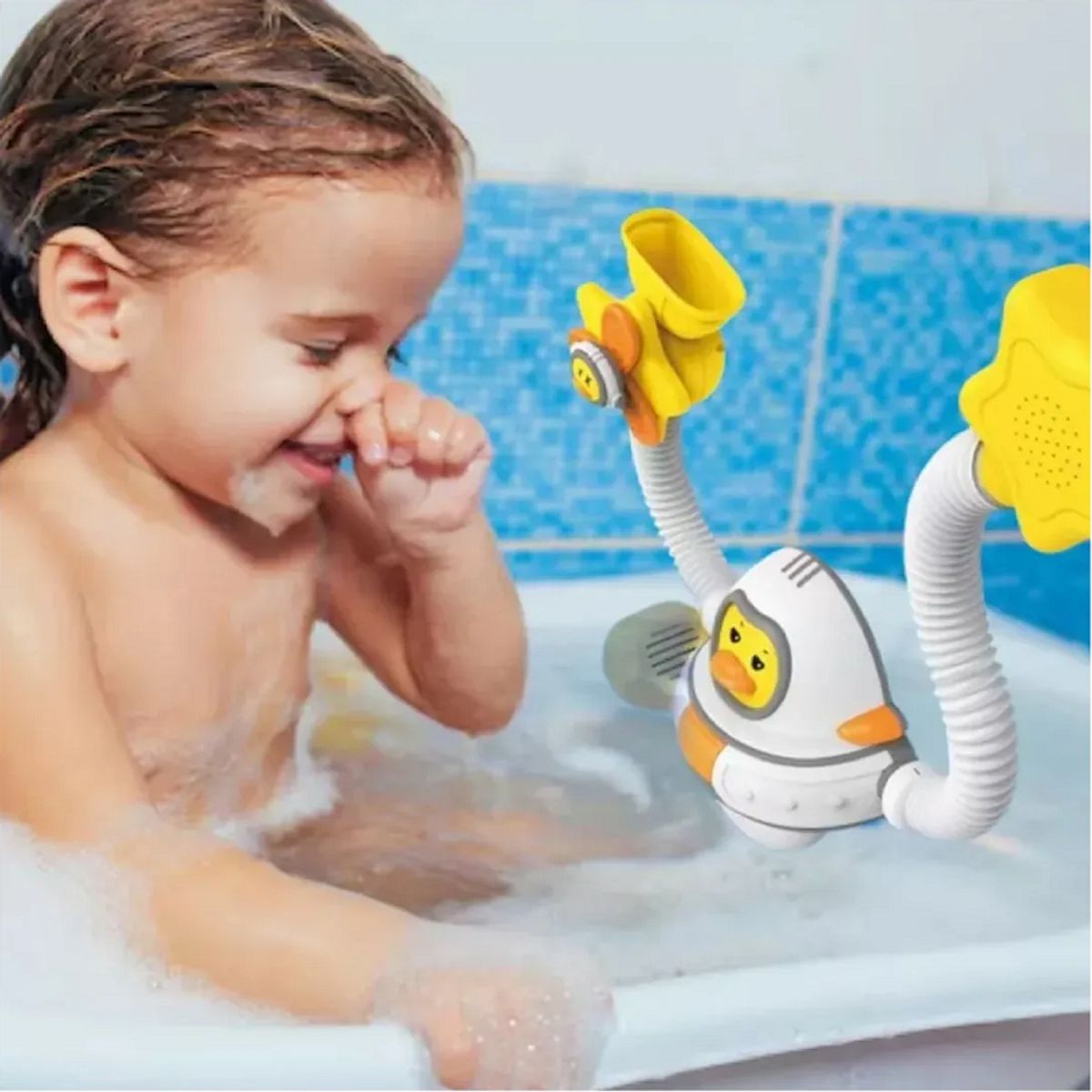 GENERICO - Juguete Regadera Ducha Bañera Patito Astronauta Bebe