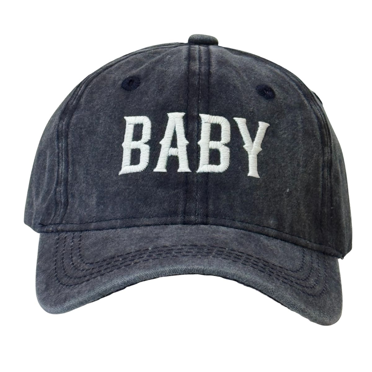 GENERICO - Gorra Vintage Casual Unisex para niños Color Azul con Bordado Ecológico BABY