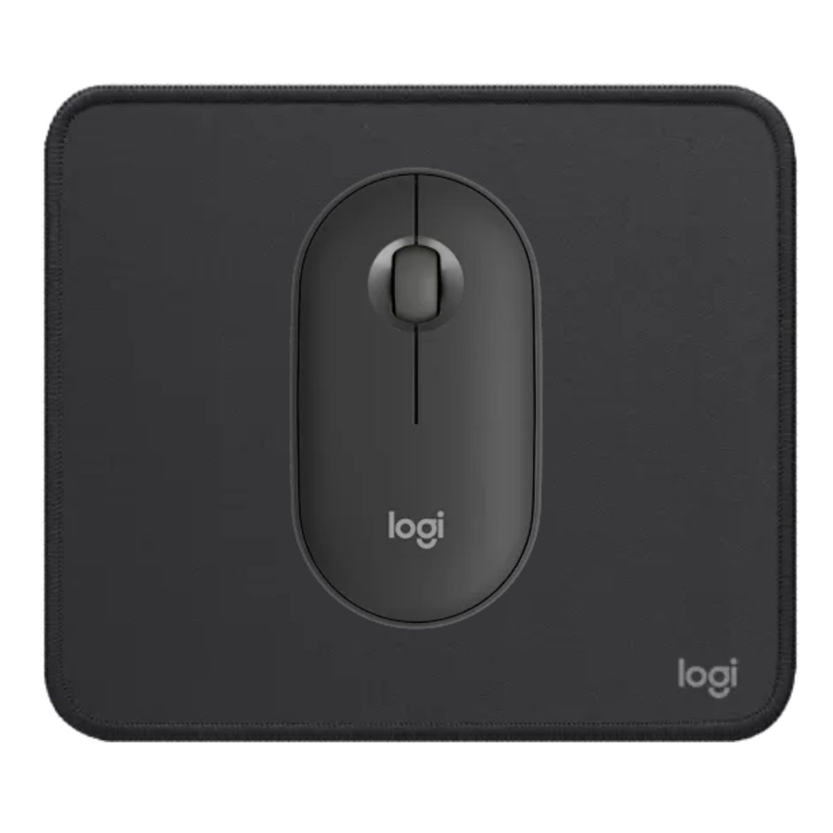 LOGITECH - Mouse M350s Bluetooth y Mouse Pad Logitech Negro