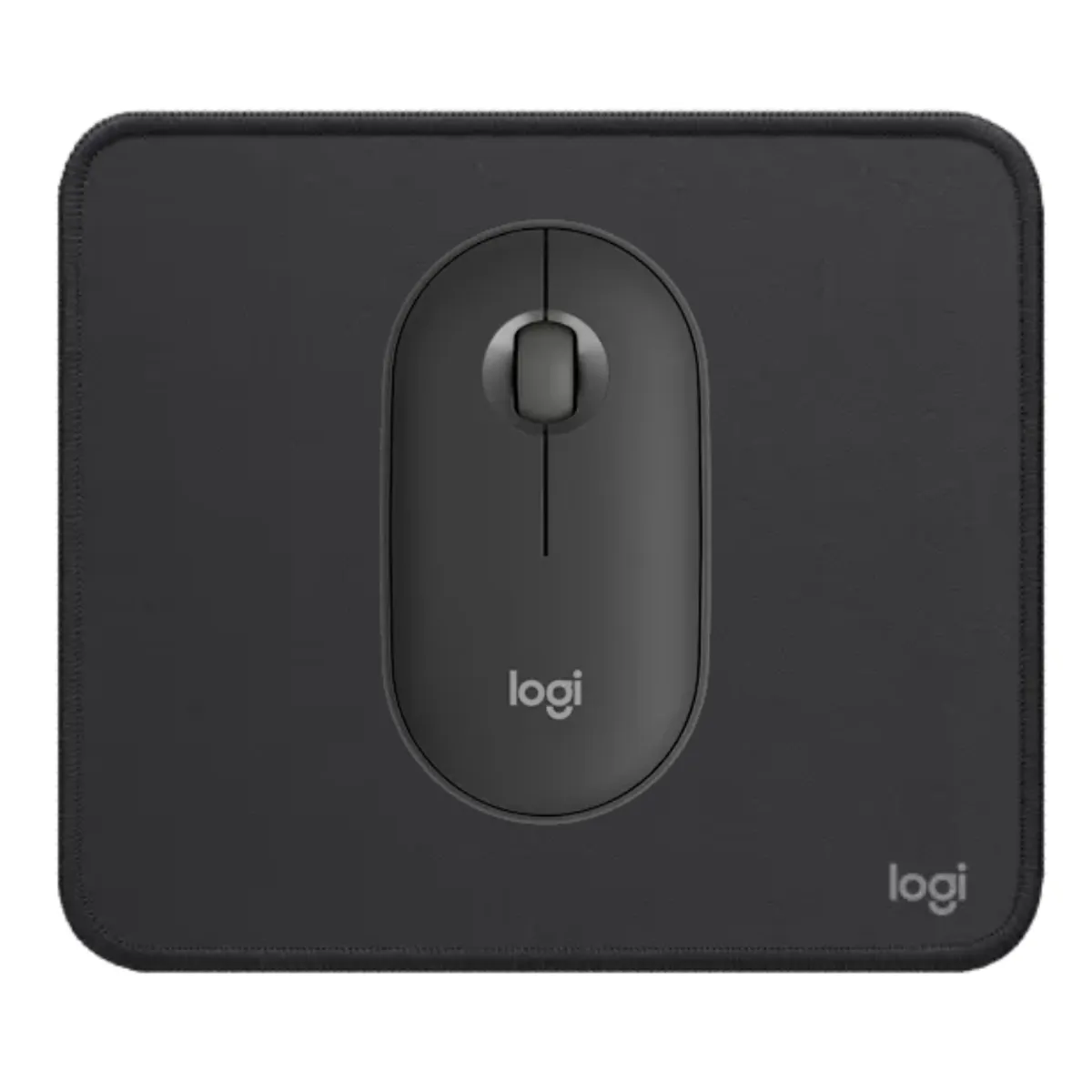 LOGITECH - Mouse M350s Bluetooth y Mouse Pad Logitech Negro