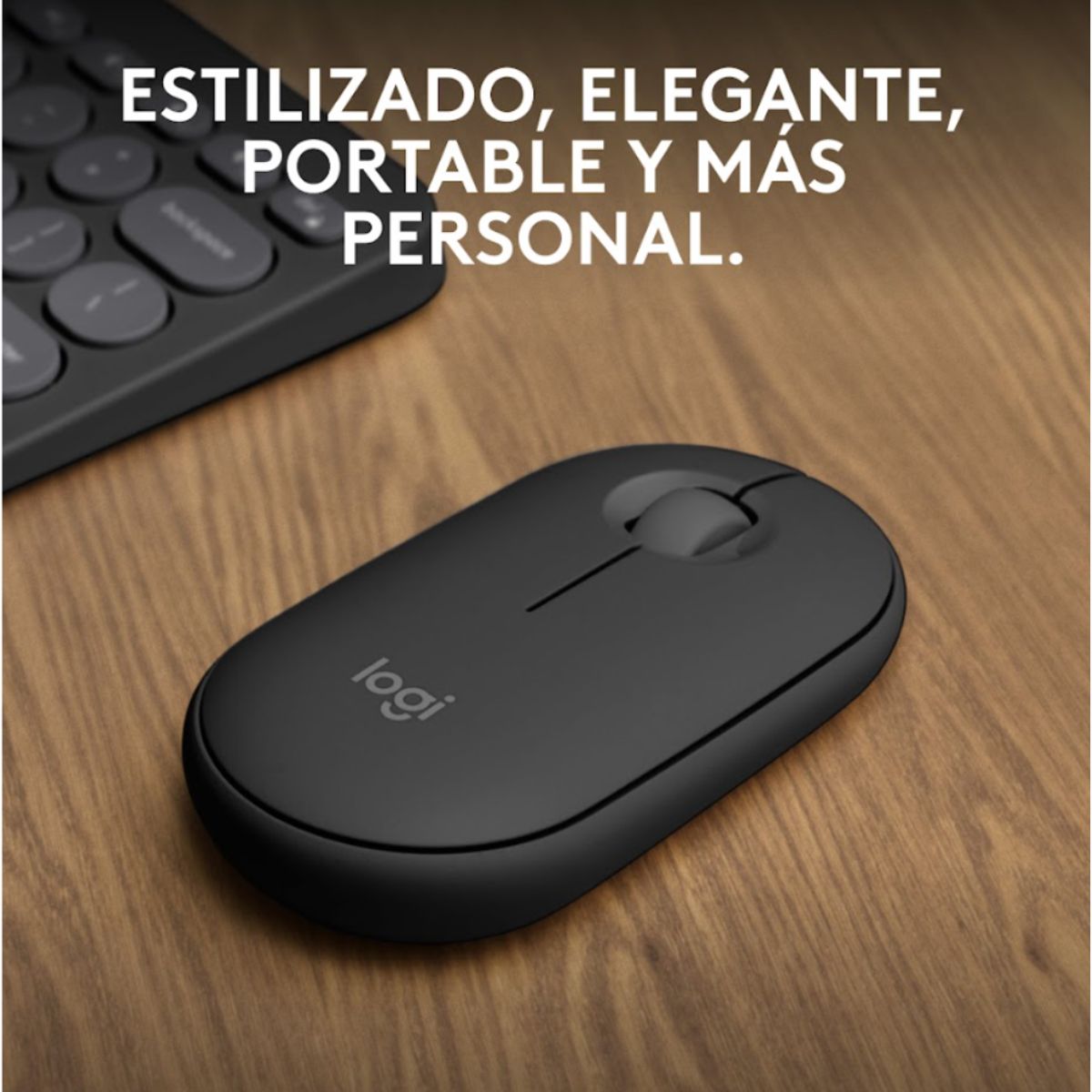 LOGITECH - Mouse M350s Bluetooth y Mouse Pad Logitech Negro