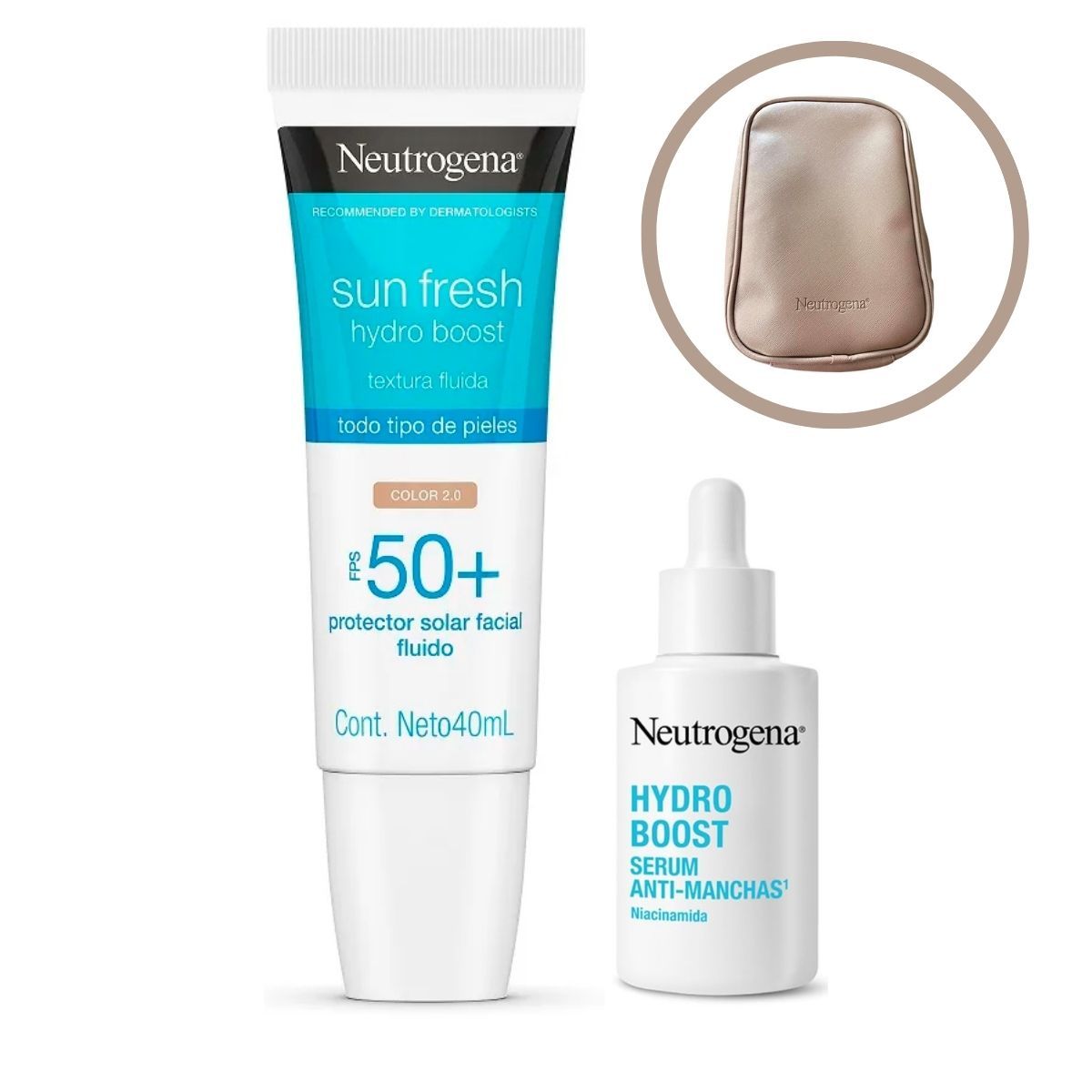 NEUTROGENA - Bloqueador Hydro Boost Sunfresh Fps50 + Serum Antimanchas Neutrogena