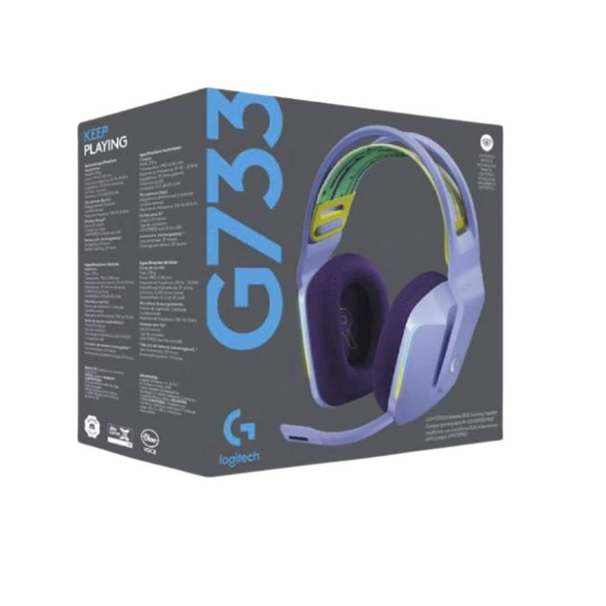 LOGITECH - Audifono Gaming Logitech G G733 Lightspeed Wireless Lila