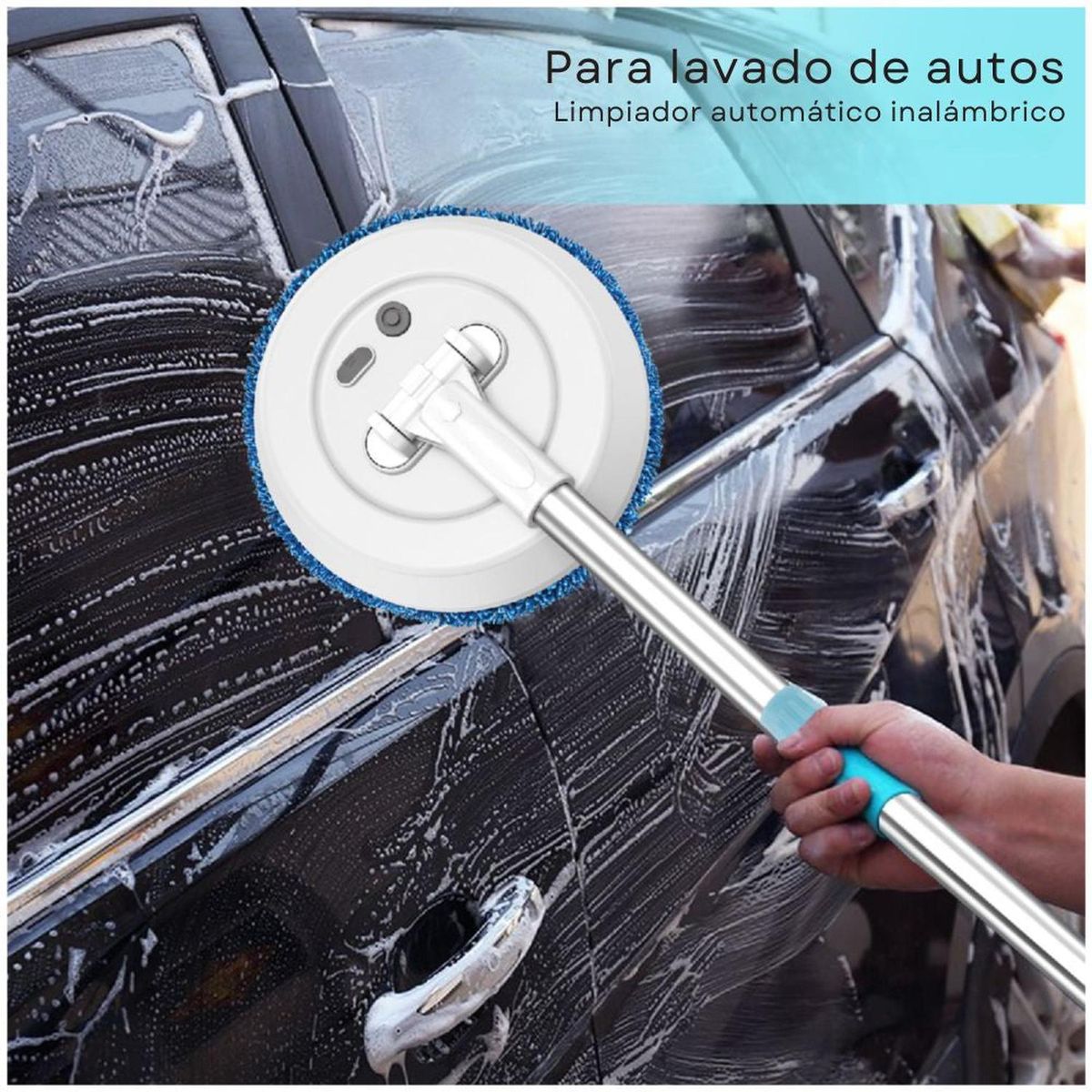 GENERICO - Limpiador Inalámbrico Multifuncional Trapeador Eléctrico Giratorio - Blanco - M