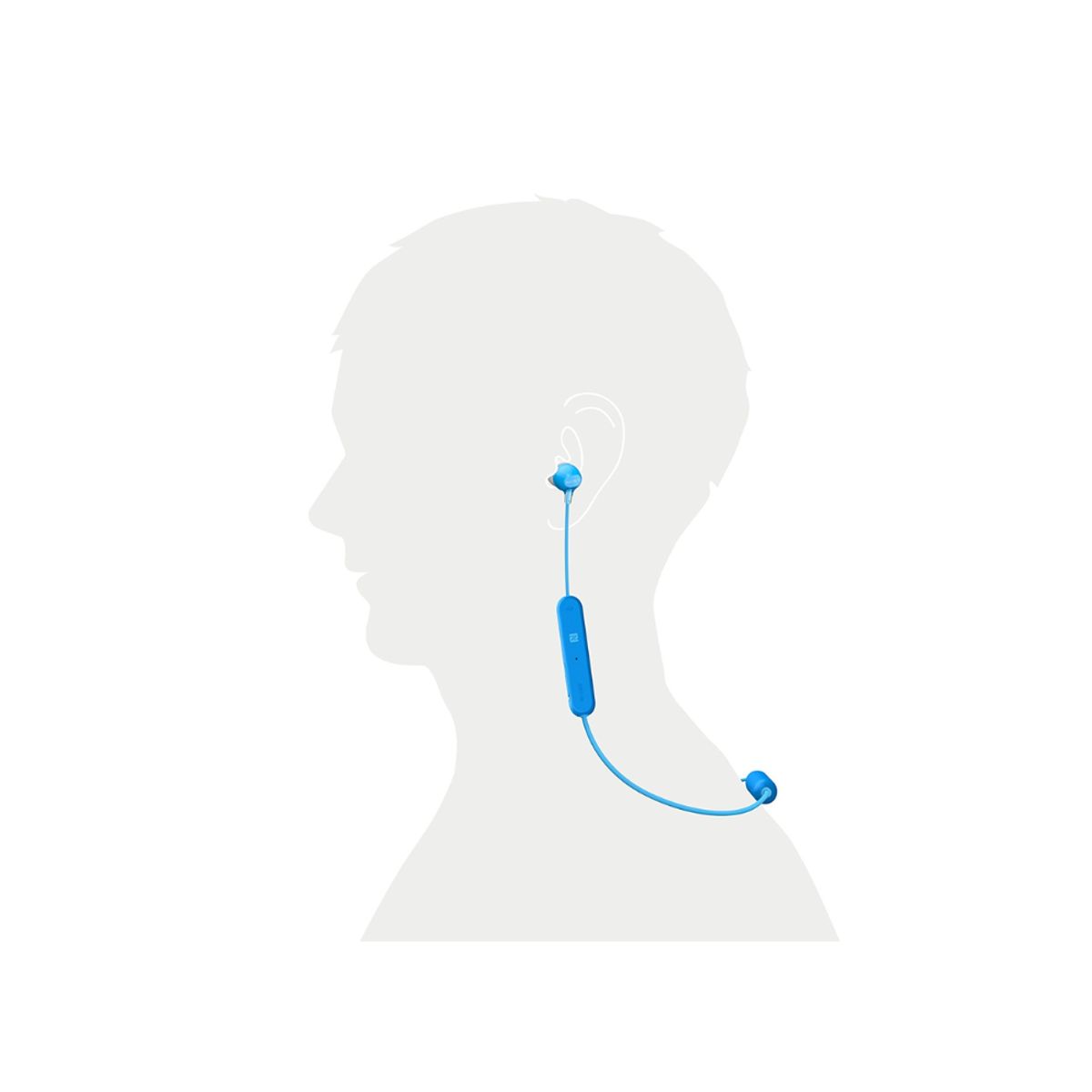 SONY - Sony WI-C300 Audífono Inalámbrico de hasta 8 y asistente de voz