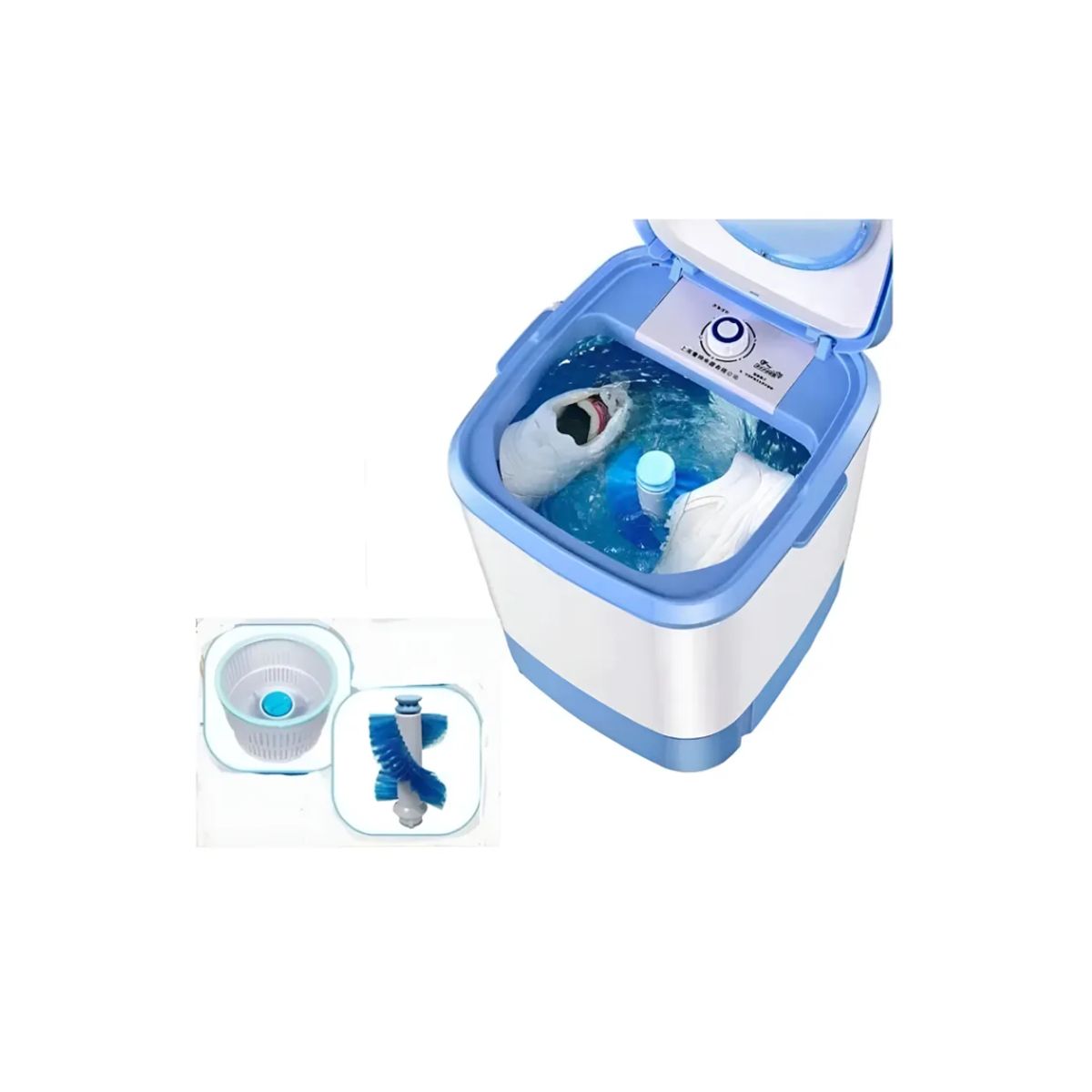 GENERICO - MINI LAVADORA PRÁCTICA PORTÁTIL