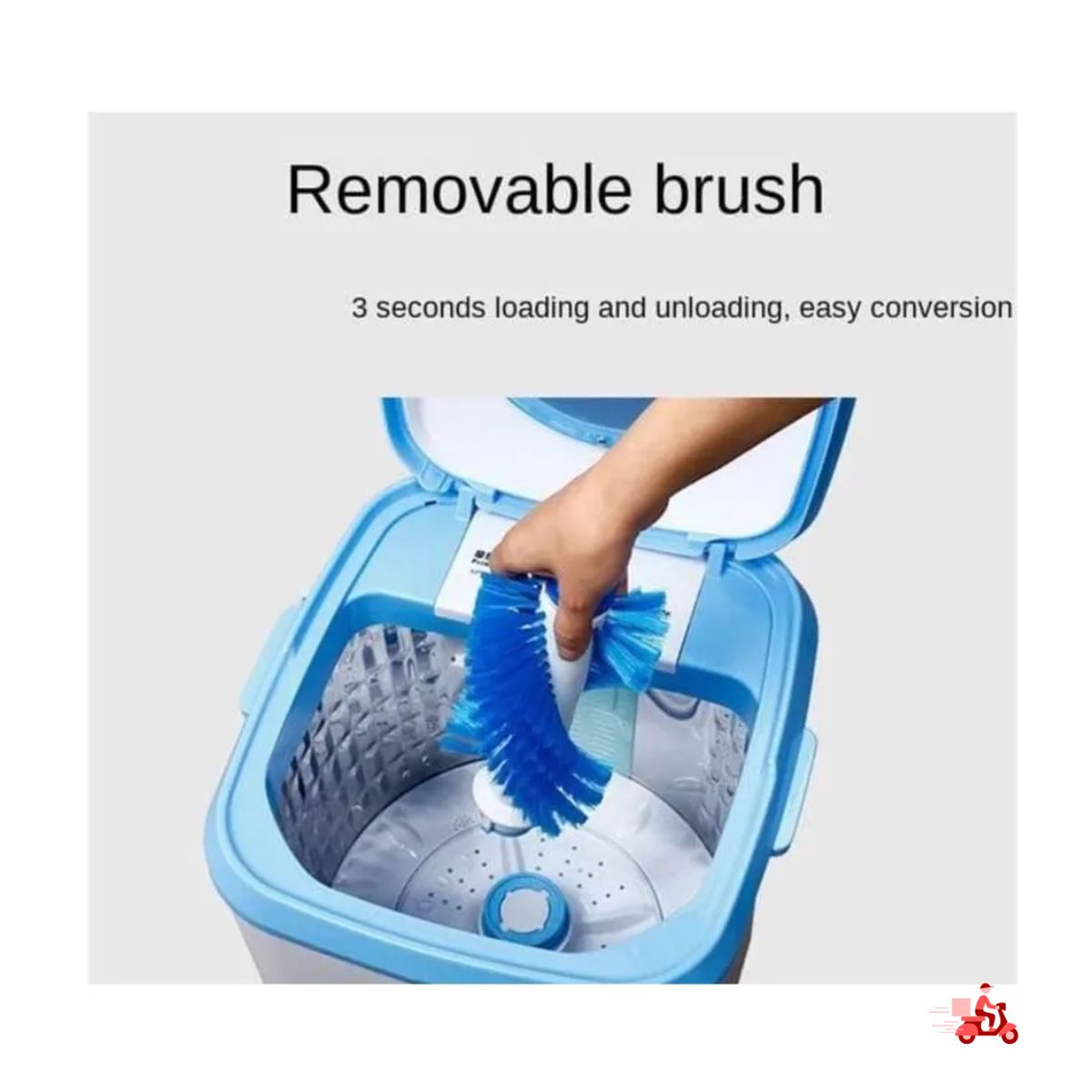 GENERICO - MINI LAVADORA PRÁCTICA PORTÁTIL