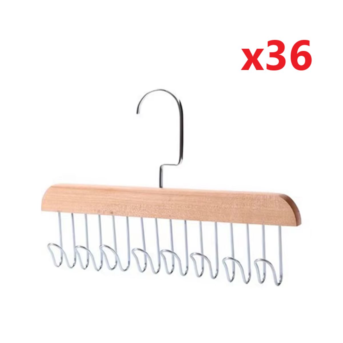 GENERICO - Pack x36 ganchos para ropa perchas colgadores organizadores