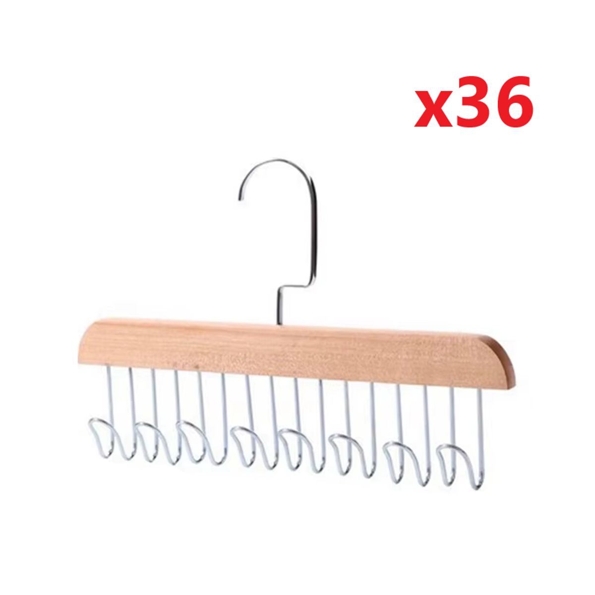 GENERICO - Pack x36 ganchos para ropa perchas colgadores organizadores