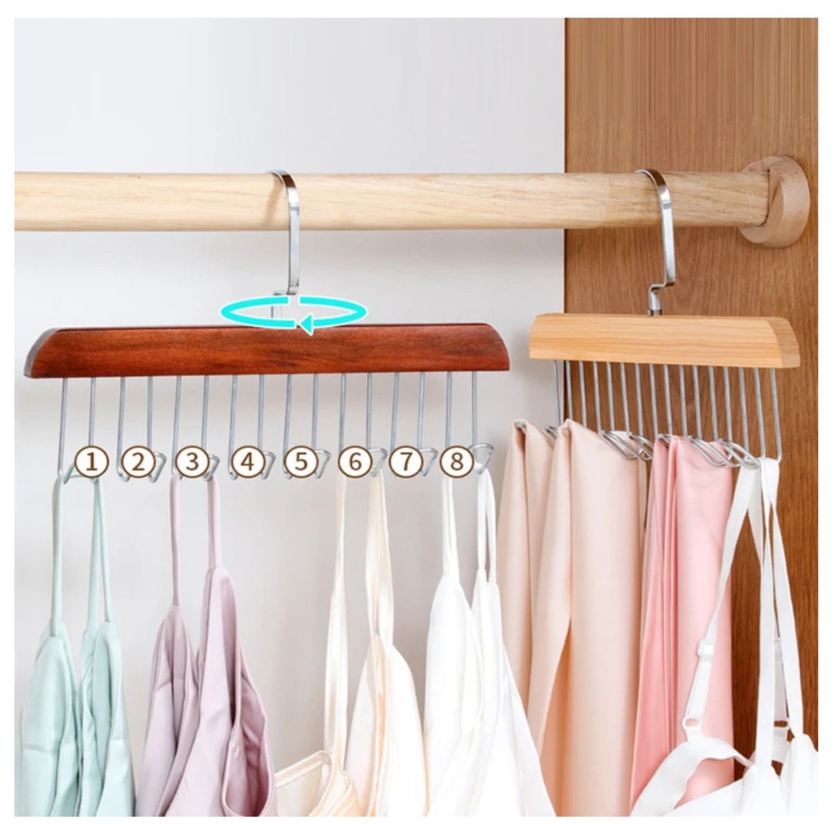 GENERICO - Pack x36 ganchos para ropa perchas colgadores organizadores