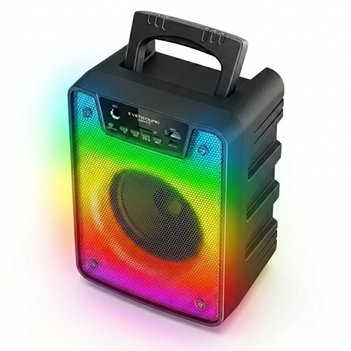 EVERSOUND - Parlante Eversound Urban 4″ EV 1003 conexion Bluetooth iluminacion RGB Flaming color negro