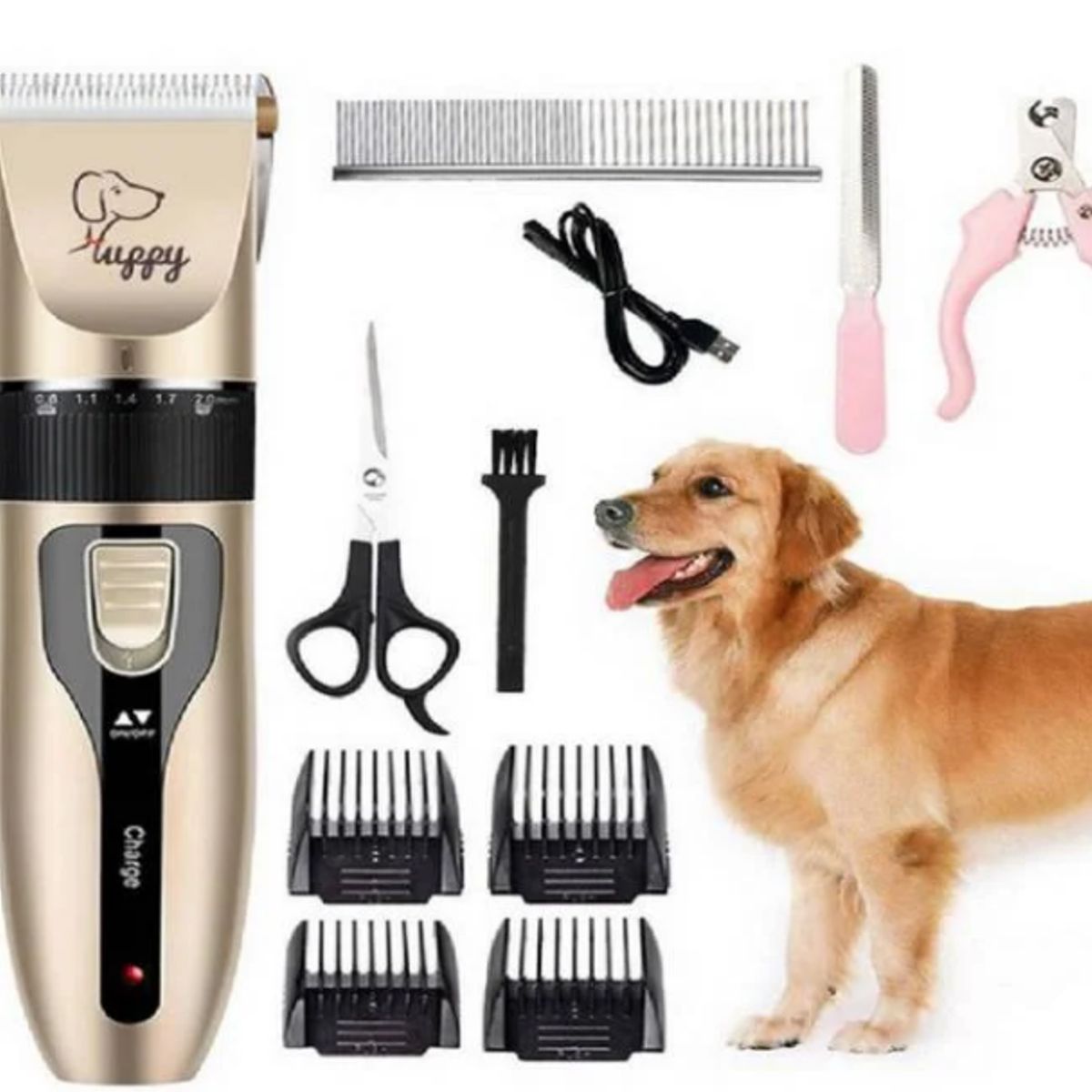 GENERICO - MÁQUINA CORTAPELO PARA MASCOTAS - Kit Completo de Grooming