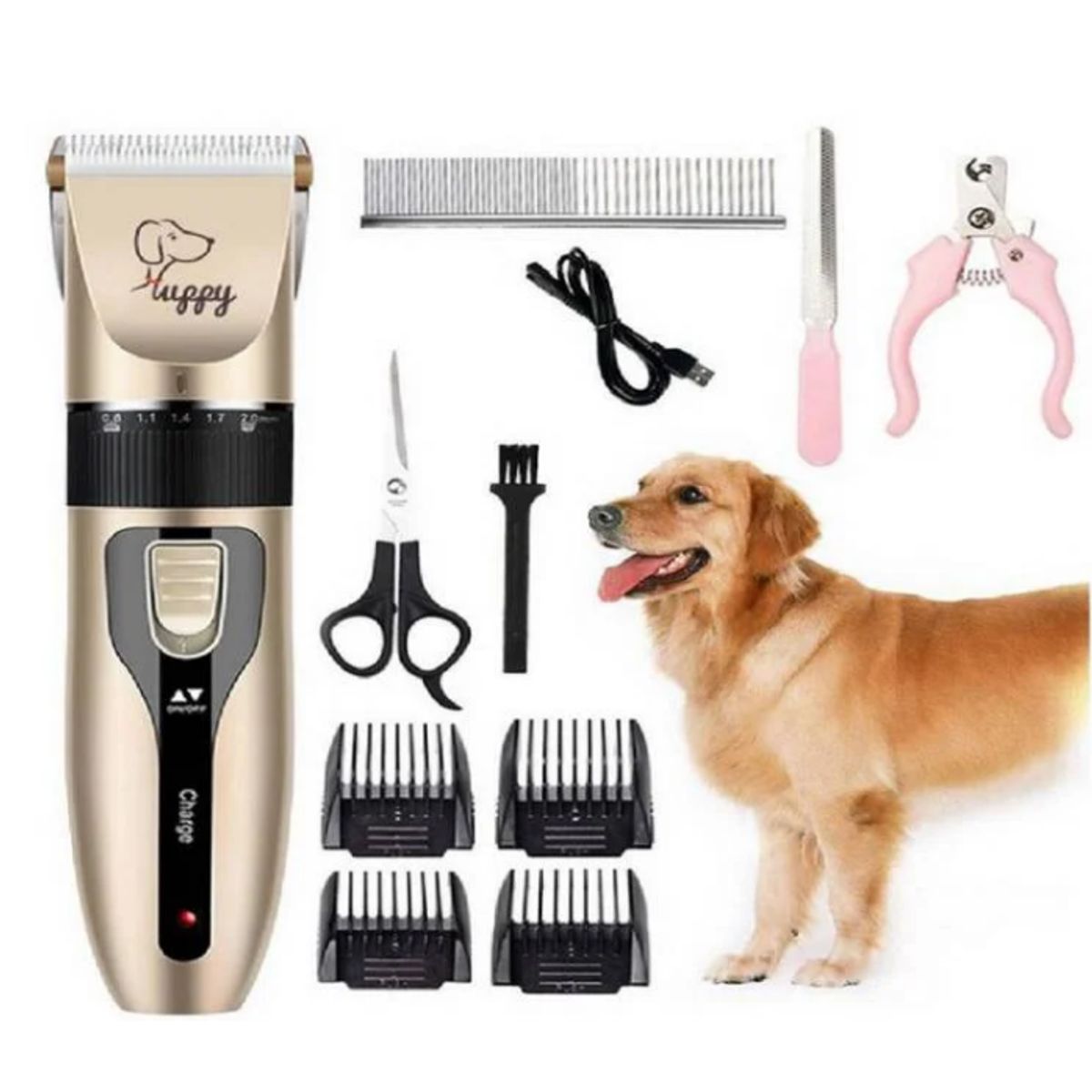 GENERICO - MÁQUINA CORTAPELO PARA MASCOTAS - Kit Completo de Grooming