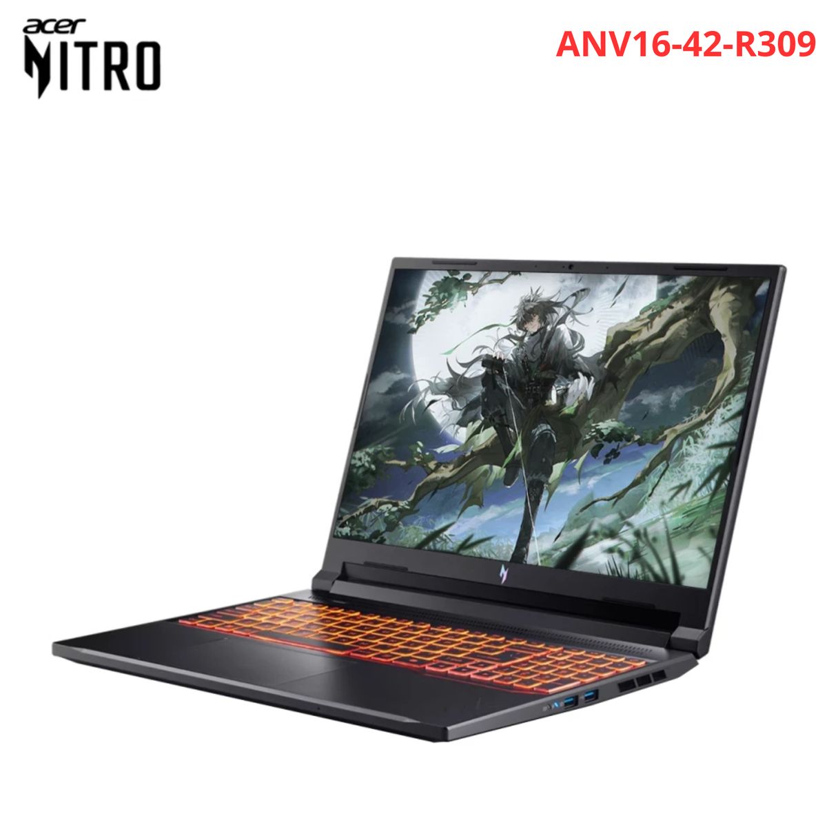 ACER - Laptop Acer Nitro V16 AI ANV16-42-R309 AMD Ryzen 5 240 512GB 16GB  RTX 5050 16" WUXGA