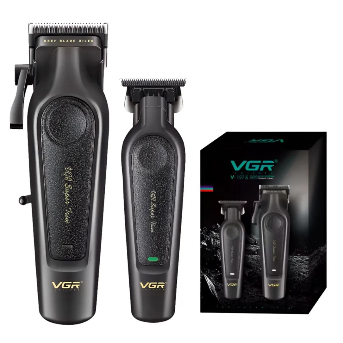 OEM - Maquina Corta Pelo Vgr Barba Trimmer V-197 & V-995 Usb Negro