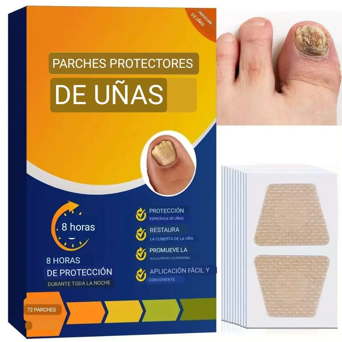 GENERICO - PARCHE PROTECTOR Y REPARADOR DE UÑAS