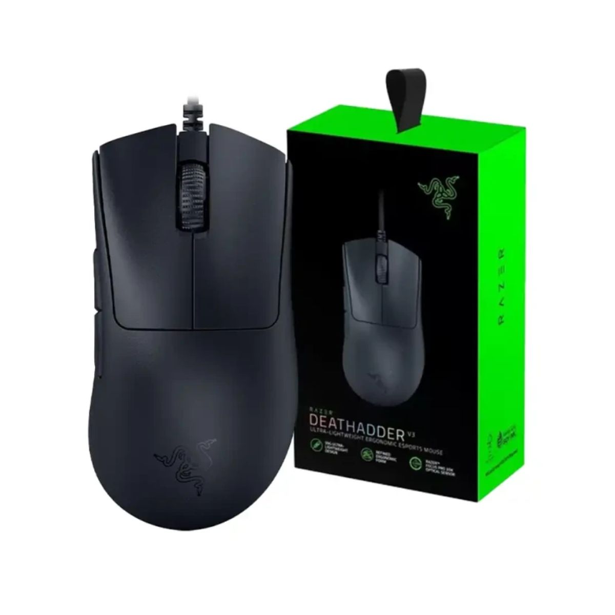 RAZER - Mouse Razer Deathadder V3 30K DPI RZ01-04640100-R3M1 Negro