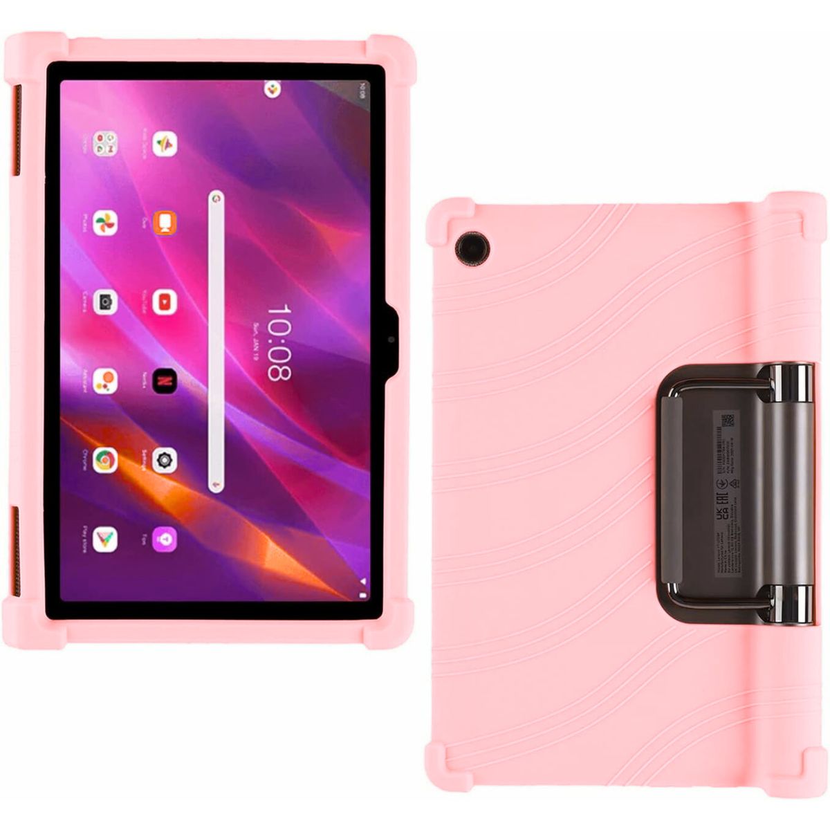 GENERICO - Funda Protector Antigolpe Silicona Para Lenovo Yoga Tab 11 - Rosado