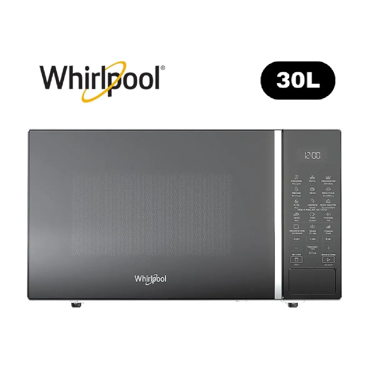 WHIRLPOOL - Microondas de Mesa Whirlpool 30 Lt. WM2011B - Gris