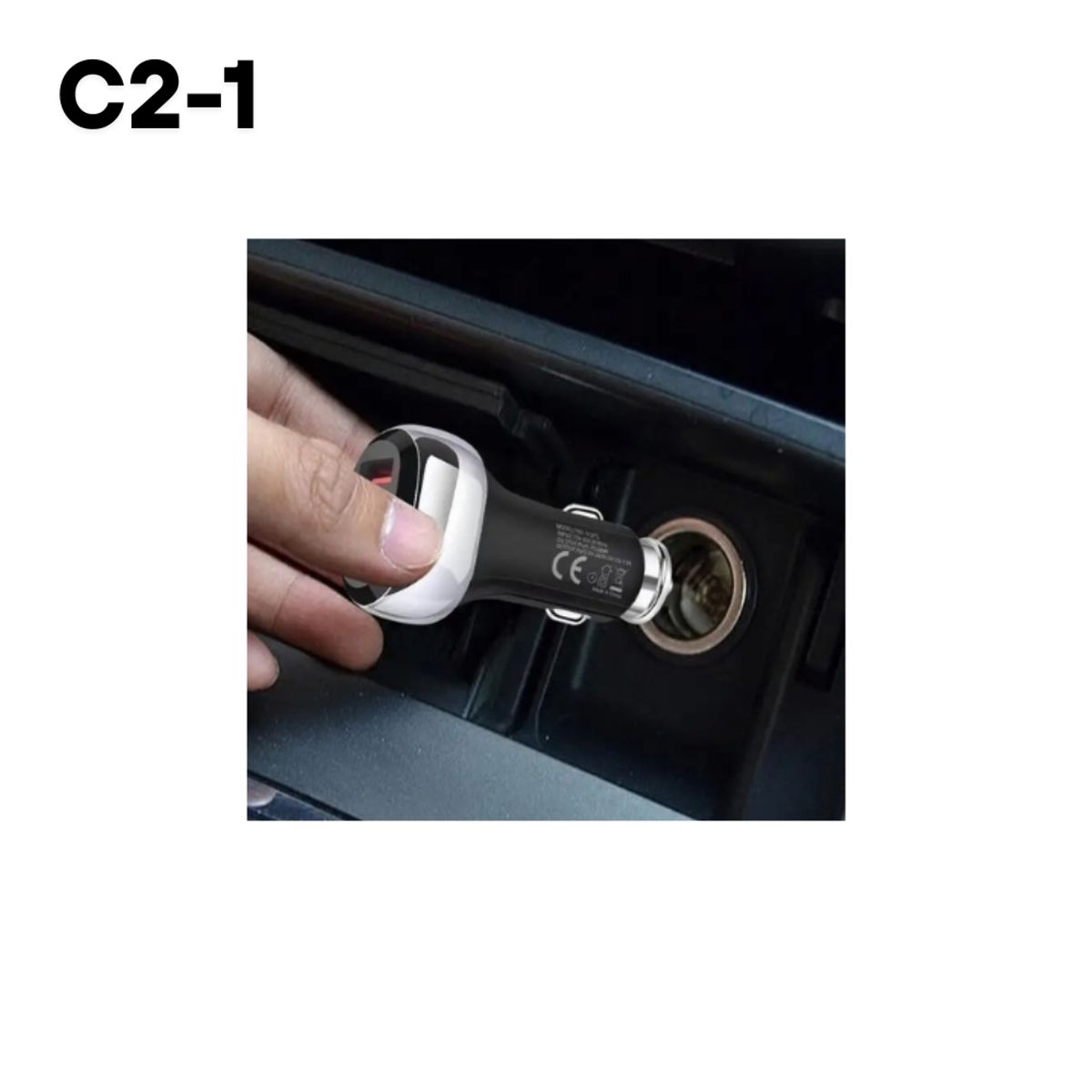 LDNIO - Cargador para auto LDNIO C2-1 de doble entrada USB y USB-C de 60W