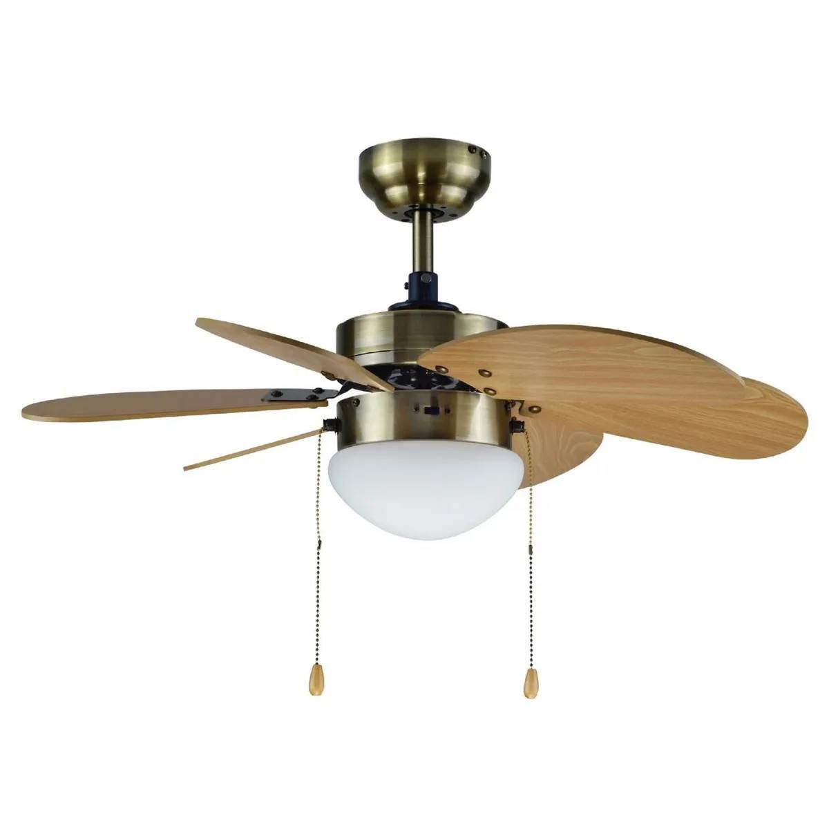 GENERICO - Ventilador de Techo Armo 1L 6Asp Cafe 50 W
