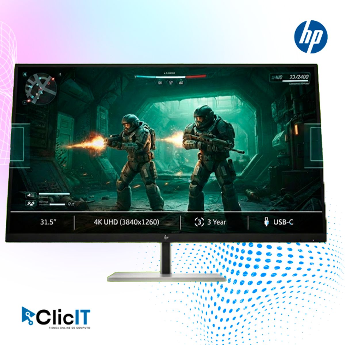 HP - PANTALLA HP LCD CON RETROILUMINACION LED 315 3840X2160 PIXELES