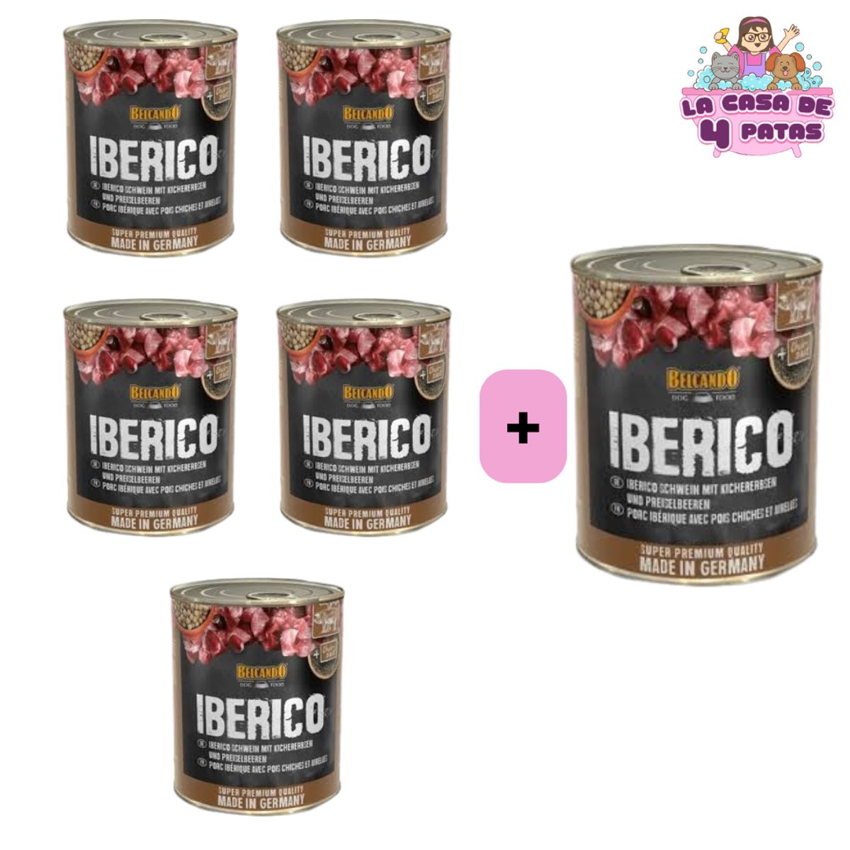 GENERICO - Belcando latas 800gr sabor Iberico PACK 5+1