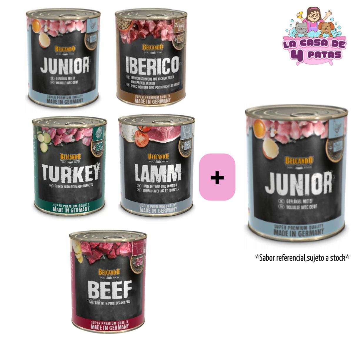 GENERICO - Belcando latas 800gr sabores Mixtos PACK 5+1