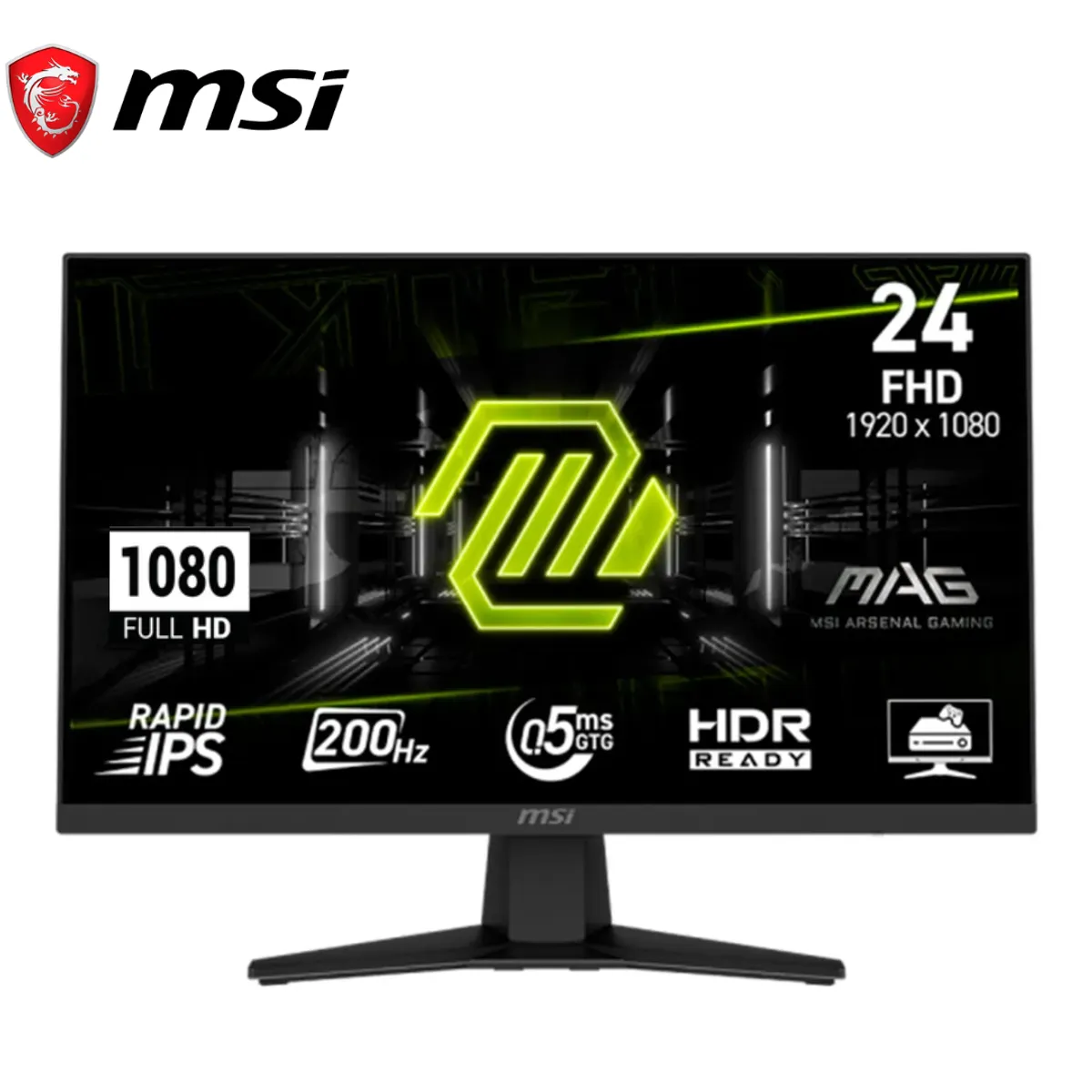 MSI - Monitor MSI MAG 244F Rapid IPS 238” 200Hz 05ms Full HD