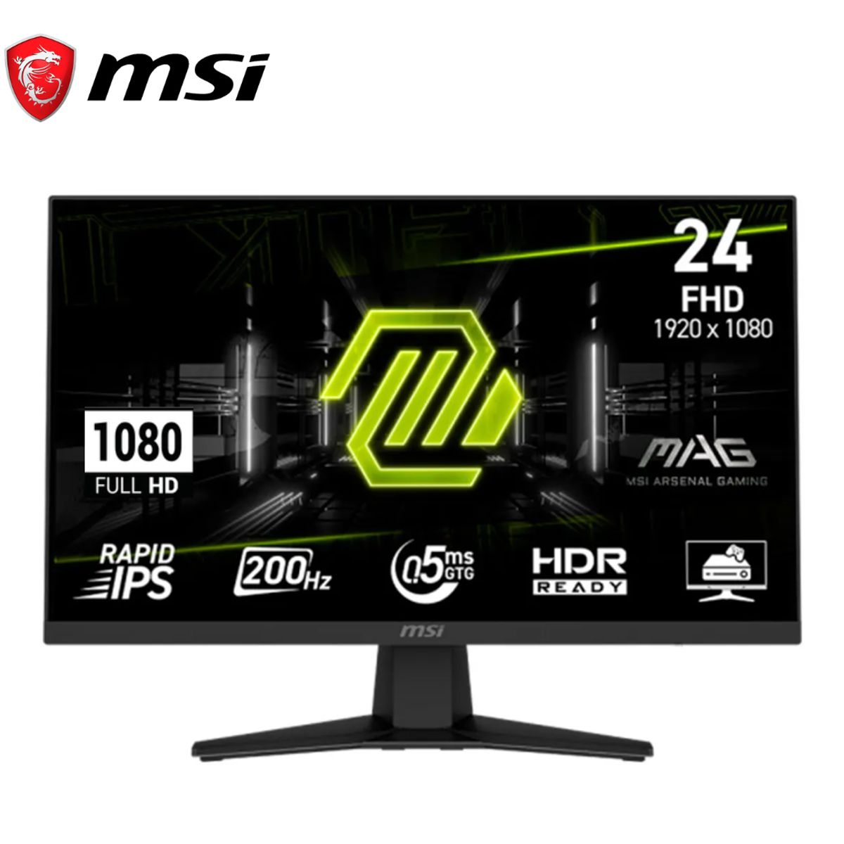 MSI - Monitor MSI MAG 244F Rapid IPS 238” 200Hz 05ms Full HD