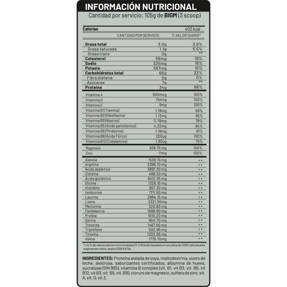 UNIVERSE NUTRITION - Proteína BIGM 2Kg Cookies+Optimum Nutrition 300g+Shaker