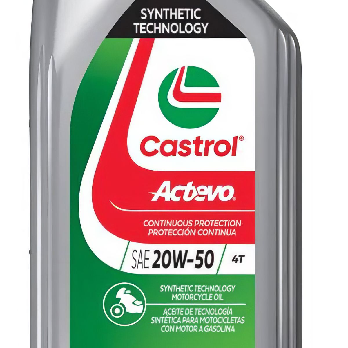 CASTROL - Aceite de Motor Motocicleta Actevo Stop-Start 4T 20W-50 1LT