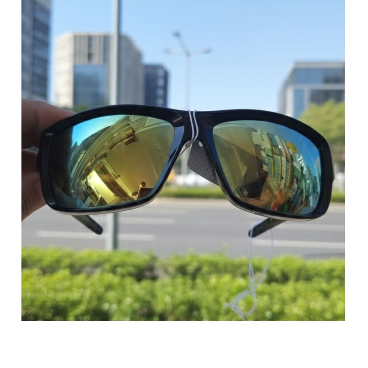 GENERICO - LENTES DE SOL DE CABALLERO - AMARILLO VERDOSO