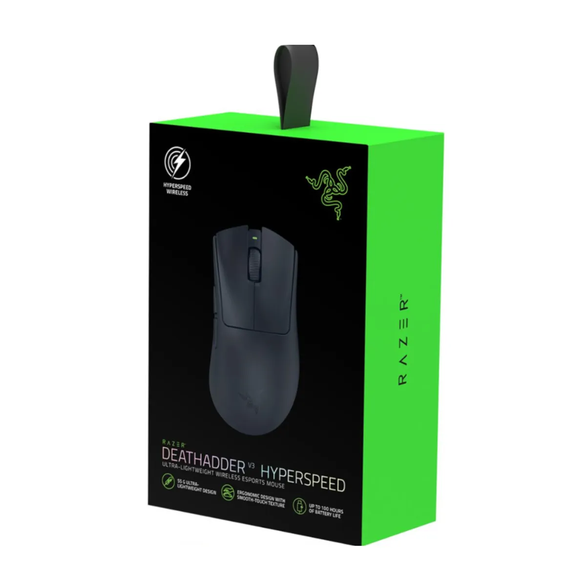 RAZER - Mouse Gamer Razer Deathadder V3 Hyperspeed 26k Hyperpolling 8khz Color Negro